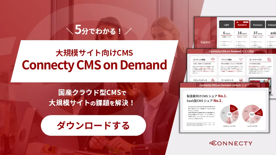 「Connecty CMS on Demand」紹介資料