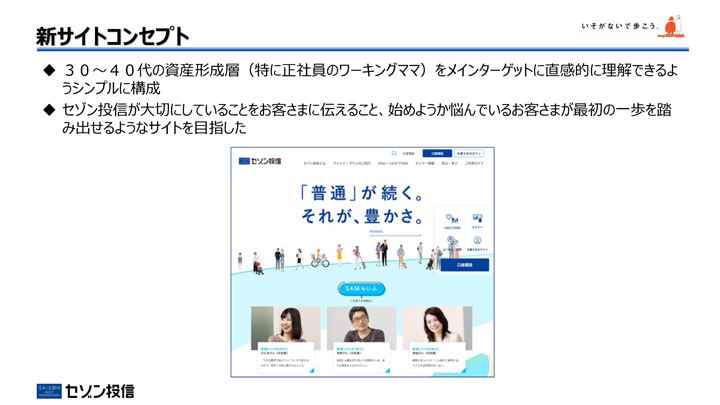 セゾン投信 新サイトコンセプト