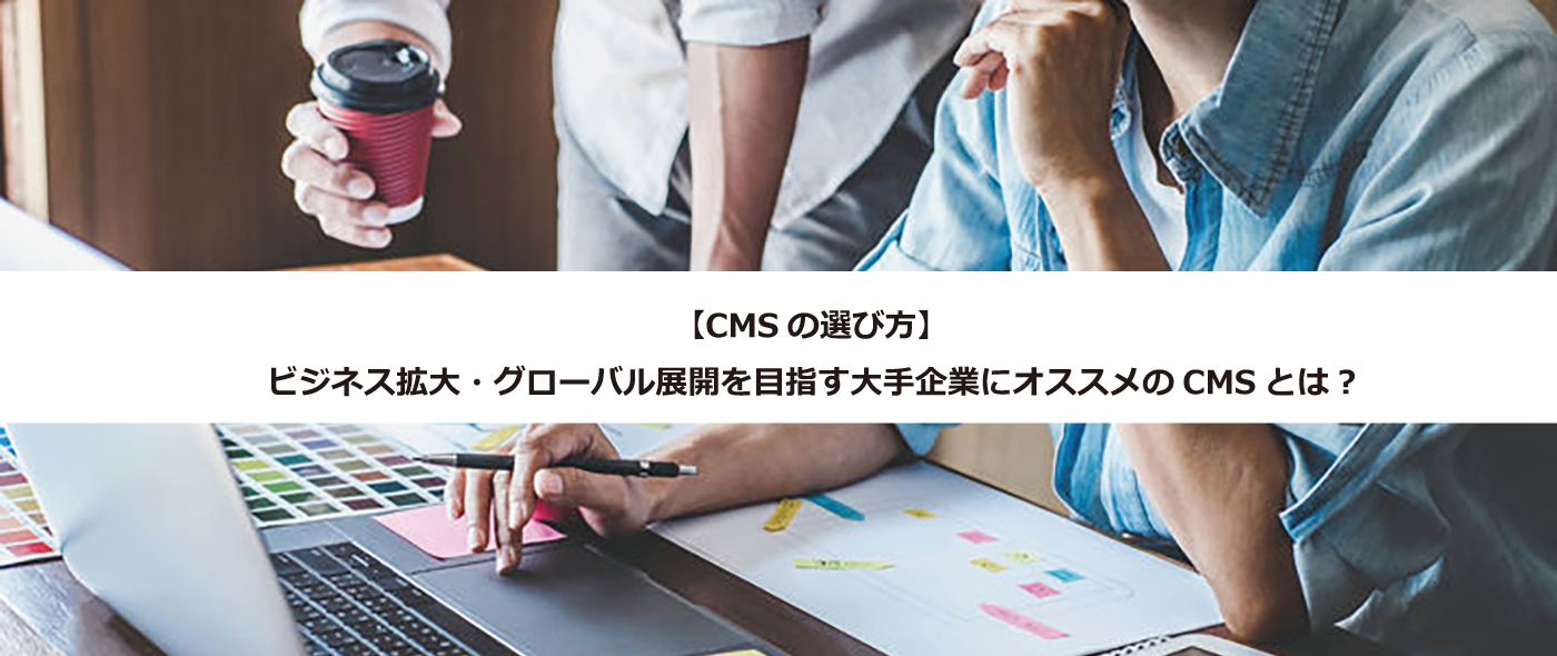 【CMSの選び方】ビジネス拡大・グローバル展開を目指す大手企業にオススメのCMSとは？